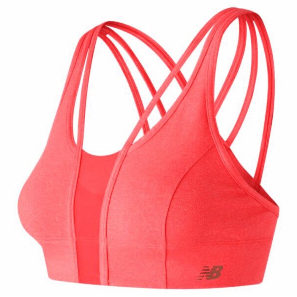 New Balance hot pink racerback sports bra